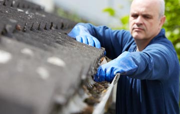 cleaning and inspecting Sgoir Beag roofs